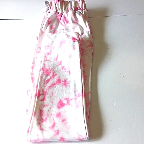 BODY Glove Tie-Dye Pink/White Girl's Joggers Size 12 - Picture 2 of 11